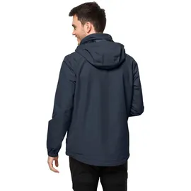 Jack Wolfskin Stormy Point 2L Regenjacke Herren Nacht Blau M