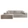 Selsey Eckcouch Cord 2-Sitzer Beige