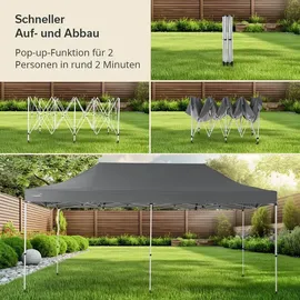 Skandika Pavillon Solvorn 6 x 3 m Grau