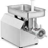 Royal Catering Fleischwolf elektrisch Fleischmaschine Hackfleisch Reverse Funktion 1100 W, Fleischwolf, Silber