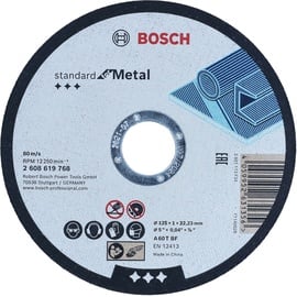 Bosch Accessories Standard for Metal 2608619768 Trennscheibe gerade 125 mm, 22,23 mm