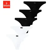 H.I.S. String weiß/schwarz M 5er Pack