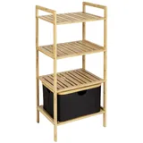 Wenko Regal mit 3 Etagen Mod. Ecori 44 x 93,5 cm Holz Schwarz