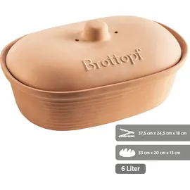 Mäser Brottopf Keramik Braun