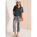 CECIL 3/4 Wide Leg Jeans im Loose Fit - Grau