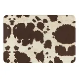 Kuhfell-Druck-Flanell-Anti-Rutsch-Matte 40,6 x 61 cm Indoor und Outdoor Anti-Rutsch-Matte Eingangsmatte