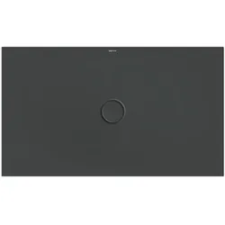 Bette rechteck Duschwanne „BetteFloor“ 120 × 70 cm in Schwarz