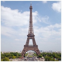 Wallario Möbelfolie Eiffelturm in Paris blau