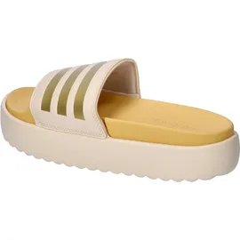 Adidas Damen Adilette Platform Slides, crystal sand/gold met/semi spark, 42 EU