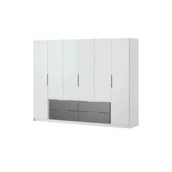 Kleiderschrank  Lamport , weiß , Maße (cm): B: 269,7 H: 210,5 T: 60