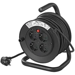 ProPlus 373835 Kabeltrommel Schuko 4 fach 15 Meter Kabel VDE