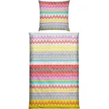 Erwin Müller Bettwäsche Seersucker bunt | Gr.: 135x200 cm 80x80 cm)