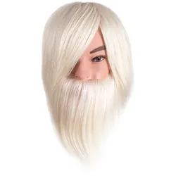 Efalock Übungskopf Ben Bart Miss Goat Haar weiss 25 cm