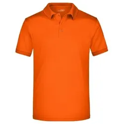 Herren Aktiv Poloshirt JN576, dunkel-orange, Größe L - dunkel-orange - L