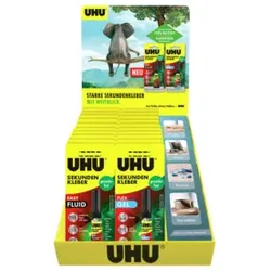 UHU Sekundenkleber 3g geruchsfrei sortiert 7005630 Display