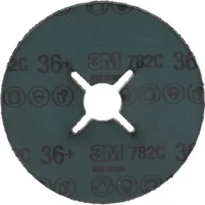 3M Fiberscheibe (CER) 782C, 125 mm Durchmesser, Körnung: 36