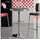 FineBuy Bartisch Ø 60 cm American Diner Schwarz