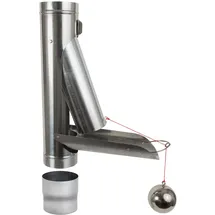 Florantia Regenwasserklappe Zink DN 76 - 120 automatisch mit Schwimmer silber