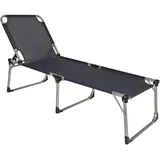 Garden Pleasure ABACO Sonnenliege 214 x 70 x 0 cm Anthrazit