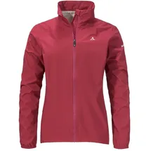 Schöffel Jacket Style Lurbek WMS, wasserdichte Fahrradjacke mit radspezifischer Passform, ultraleichte Regenjacke mit Rückentasche, atmungsaktiv, merlot, 44
