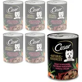 Cesar Nassfutter für Hunde Natural Goodness Dose Huhn Alleinfuttermittel 6x400g