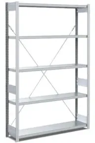 Bito Fachbodenregal Typ:EL mit 5 Fachböden L1058xH2000xT324 mm, Grundfeld 100 kg verzinkt