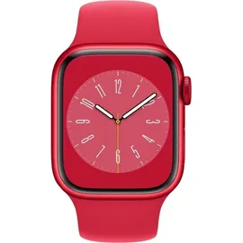 Apple Watch Series 8 GPS 45 mm Aluminiumgehäuse (product)red, Sportarmband (product)red