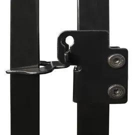 vidaXL Outdoor-Hundezwinger mit Überdachung 300 x 300 x 210 cm Stahl Schwarz