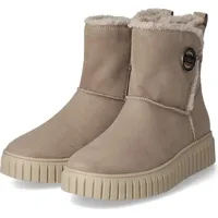 S.Oliver Damen Winterstiefel ohne Absatz Gefüttert Vegan, Braun (Taupe), 39