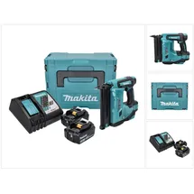Makita DBN 500 RFJ Akku Stauchkopfnagler 18 V 15-50 mm + 2x Akku 3,0 Ah + Ladegerät + Makpac
