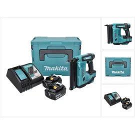 Makita DBN 500 RFJ Akku Stauchkopfnagler 18 V 15-50 mm + 2x Akku 3,0 Ah + Ladegerät + Makpac