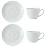 Mikasa Kaffeetasse 0,31 l Weiß 2 St.