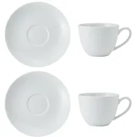 Mikasa Kaffeetasse 0,31 l Weiß 2 St.