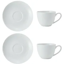 Mikasa Kaffeetasse 0,31 l Weiß 2 St.