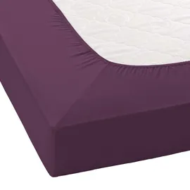 JANINE 5007 Mako-Feinjersey 90 x 190 - 100 x 200 cm burgund