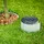 Relaxdays Rasenkante 15m, Beetbegrenzung aus Metall, verzinkt, flexibel, Umrandung f. Beet oder Rasen, 16cm hoch, Silber