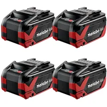 Metabo 4x LiHDX Akkupack 18 V 8,0 Ah
