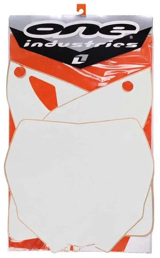 One Industries Suzuki Rm-z 450 05-06 Panel Number Holder Grafik-kit - White - One Size