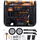 MaXpeedingrods Stromerzeuger Inverter ATS Stromgenerator 5500 Watt Generator Notstrom Benzin