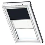 VELUX Verdunkelungsrollo Duo DFD C02 1100SWL Dunkelblau/Weiß, weiß