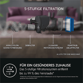AEG Clean 5000 ÖKO Akku-Staubsauger AS52B21OKO