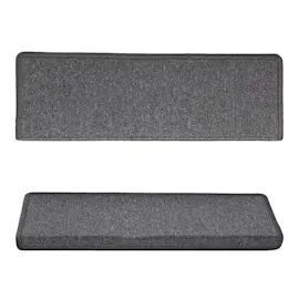 vidaXL Teppich-Treppenstufen 15 Stk. 65x21x4 cm Dunkelgrau