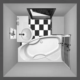 Polysan s.r.o. Mamba Eckbadewanne 170 x 100 cm (76111)