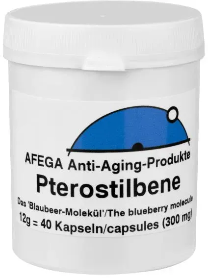 12 g Pterostilbene-Pulver (das 'Blaubeer-Molekül'), 40 Kapseln zu je 300 mg
