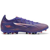 Puma Ultra 5 Match MG Soccer Shoe, Lapis Lazuli White-Sunset Glow, 43 EU