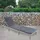 MCW Poly-Rattan Sonnenliege A51 Basic Grau Kissen Dunkelgrau