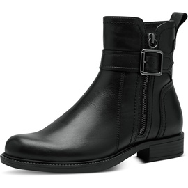 TAMARIS Damen Boots Leder; BLACK/schwarz; 38