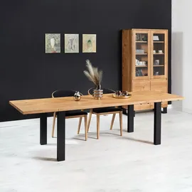 danzz Ausziehtisch 90 x 90 x 90 cm braun