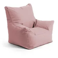mokebo Kindersessel Der Pausenheld (aus wasserabweisenden Stoff Altrosa), Kinder Sitzsack, Lesesessel, Bodenkissen fürs Kinderzimmer rosa