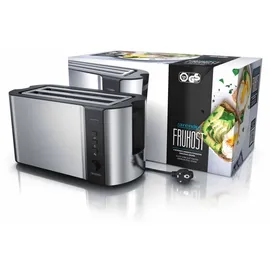 Arendo Langschlitz-Toaster Silber